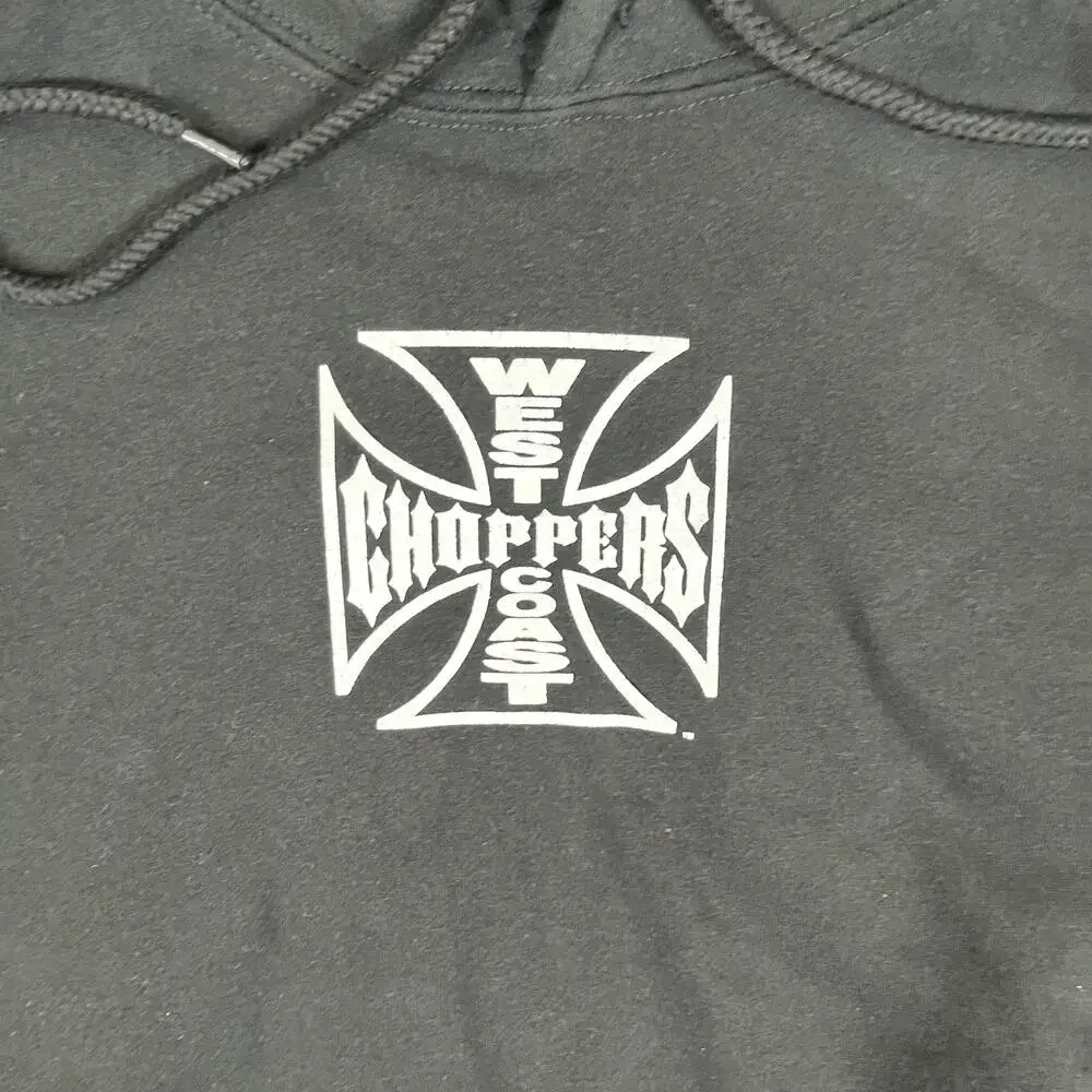 West Coast Choppers Hoodie Mens Small Pullover Sweatshirt Long Beach Graphic